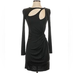 Laila Azhar - Stretch Silk Cocktail Dress -BLK- USED Sz. M